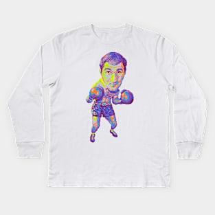 Marciano Boxing MS-Paint Pixel Art Kids Long Sleeve T-Shirt